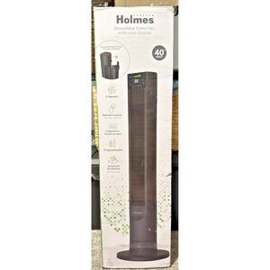 Holmes 40"  Breeze Max Tower Automatic Oscillating Fan with color display (NEW)‎